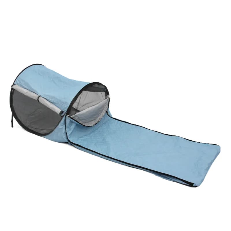 Single and double-padded three-layer winter warm-haired bag for outdoor camping, cold-proof portable mosquito for adults