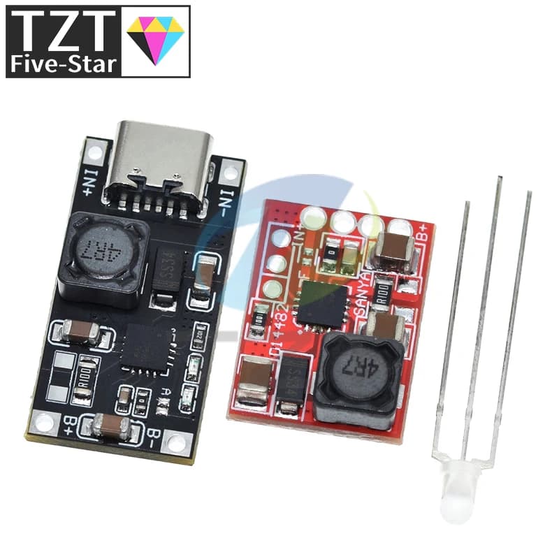 TYPE-C TP5000 DC 4.5v-9v 4.2V/3.6V 1A Scheda di Ricarica Della Batteria Al Litio Ferro Fosfato Caricatore Flash Modulo di Alimentazione