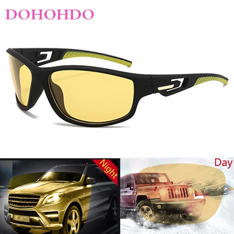 Occhiali da sole polarizzati per uomo guida occhiali da sole da ciclismo antiriflesso occhiali da donna classici maschili occhiali per la visione notturna unisex UV400
