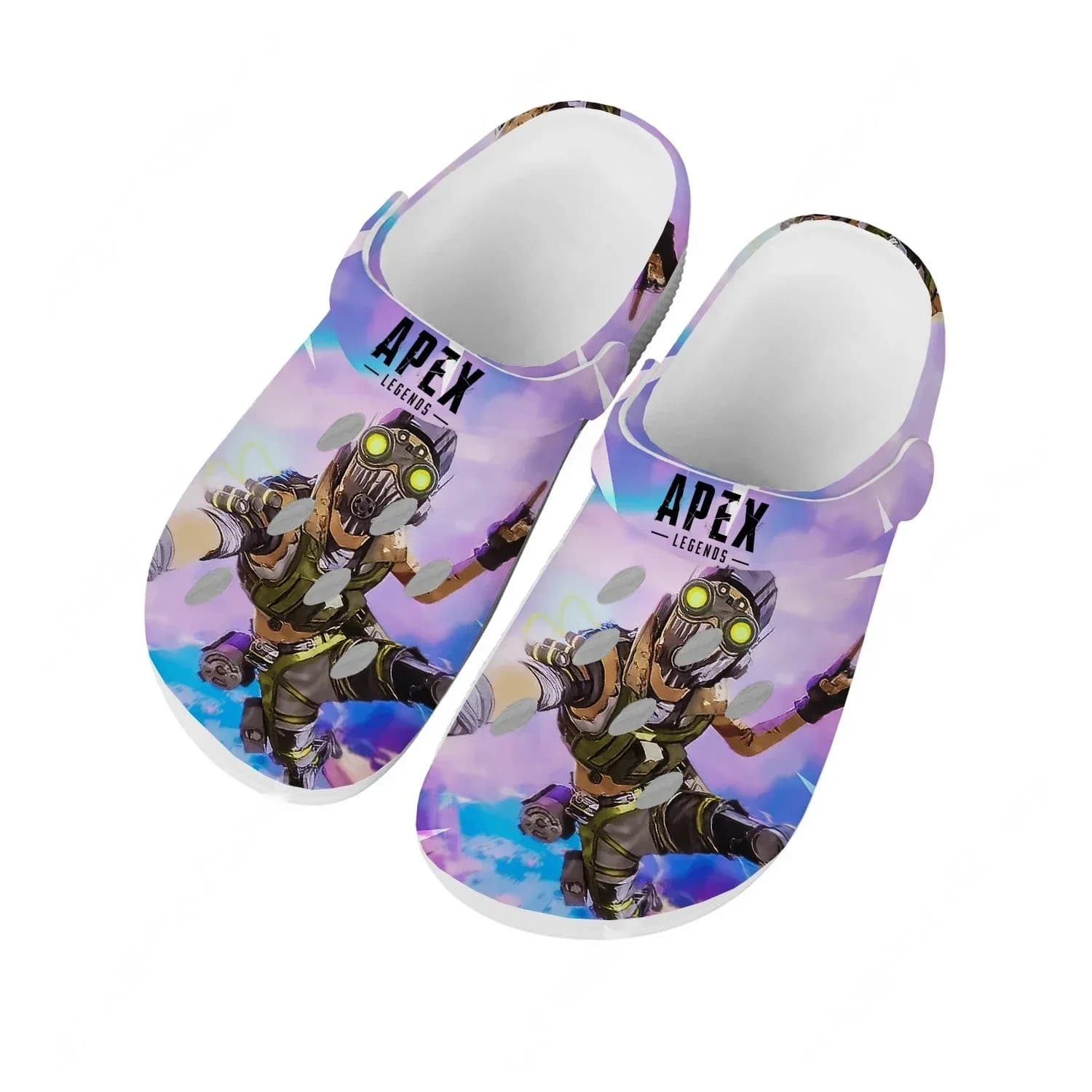 A-Apex Legends Sandals for Men, Women and Teenagers, Octane Fashion Aquatic Shoes, Breathable and Comfortable Custom slippers for Garden, Beach and Summer