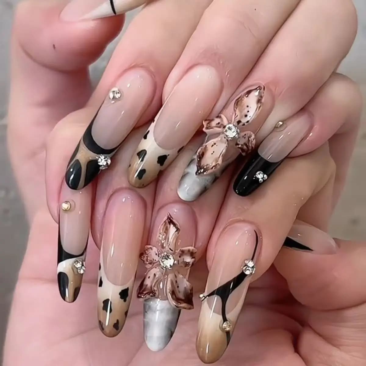 Spice Girl Versatile terapia della luce Linea per unghie Sbiancamento francese Dolce fresco Avanzato Nail Art Stampa sulle unghie