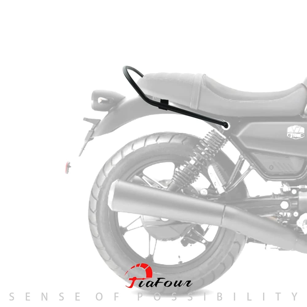 Portapacchi Posteriore con Bracciolo per V7 Stone Special Custom V 7 Centenario Milano, Maniglia Passeggero Posteriore