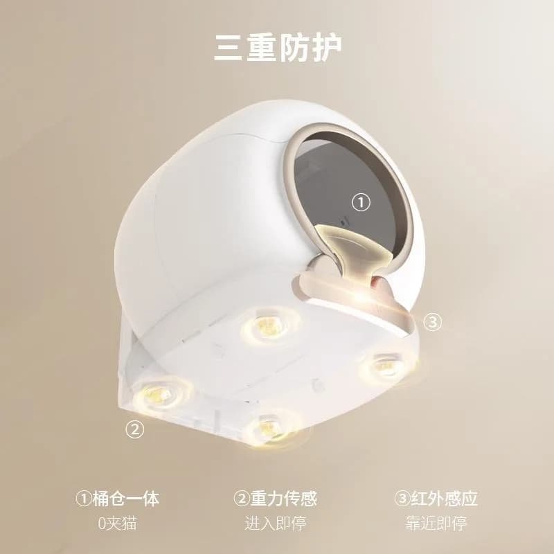 Cat Litter Box Automatic Self-Cleaning with 65L Space for Multiple Cat App Control