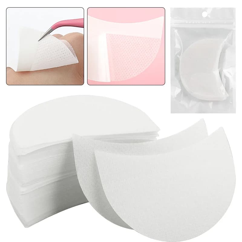30/50/100pcs Stencil for Eye Makeup Umbrella Disposable Eyeliner Shield Eyeliner Eyeliner Chest In Summer Isolate Eyelash Removal Patch