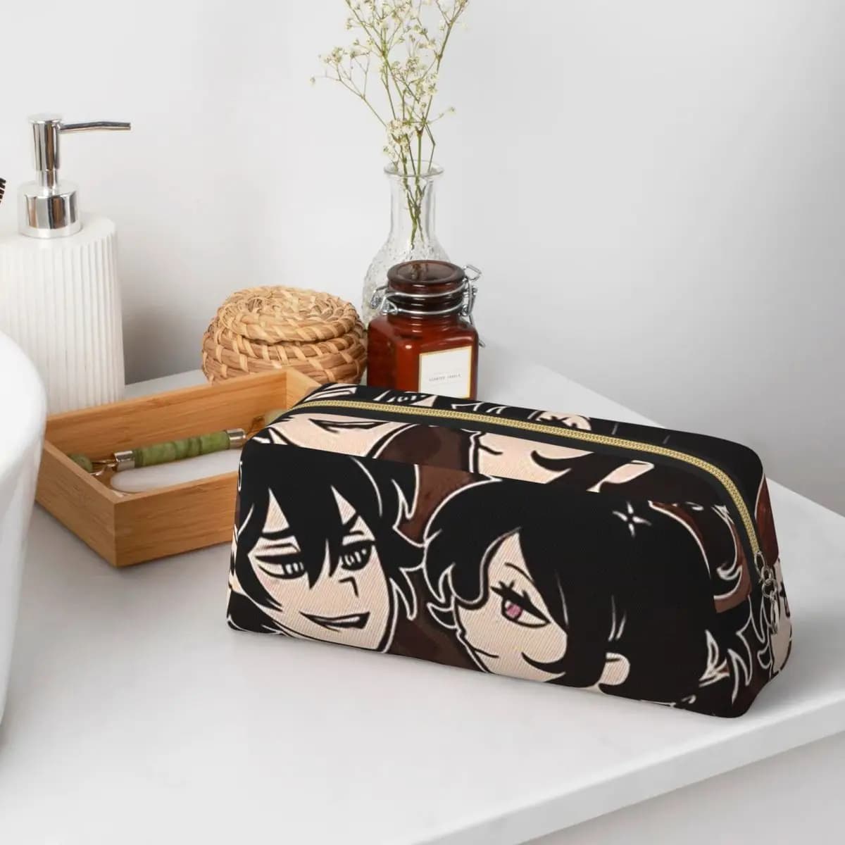 Astucci per matite Ashley e Andrew The Coffin Of Andy And Leyley per studenti, astuccio per penne, borsa per matite, grande contenitore per cancelleria