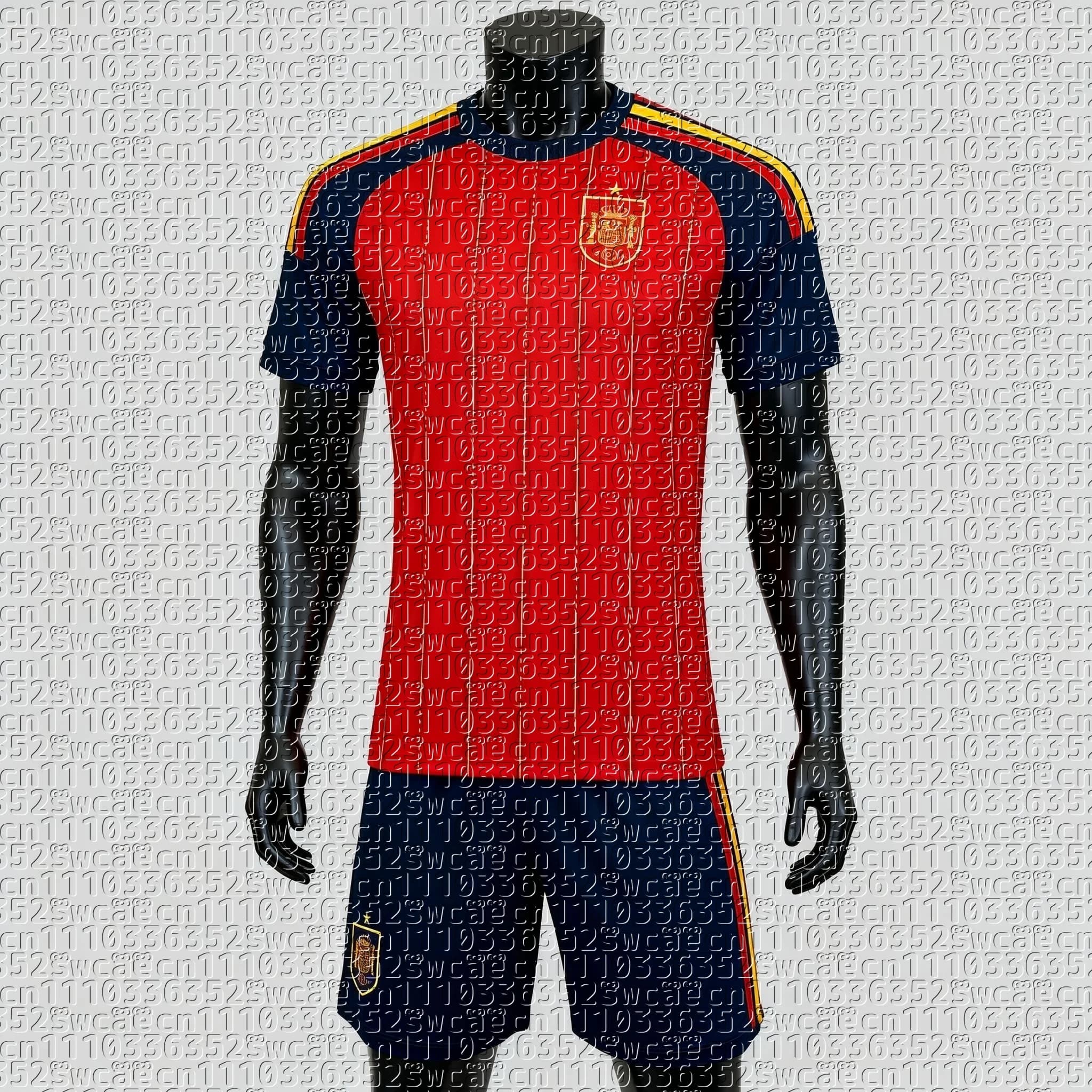 Nuovo Set Maglietta e Pantaloncini da Uomo 2026 per la Squadra di Calcio Spagnola, Completo Sportivo Estivo per Adulti