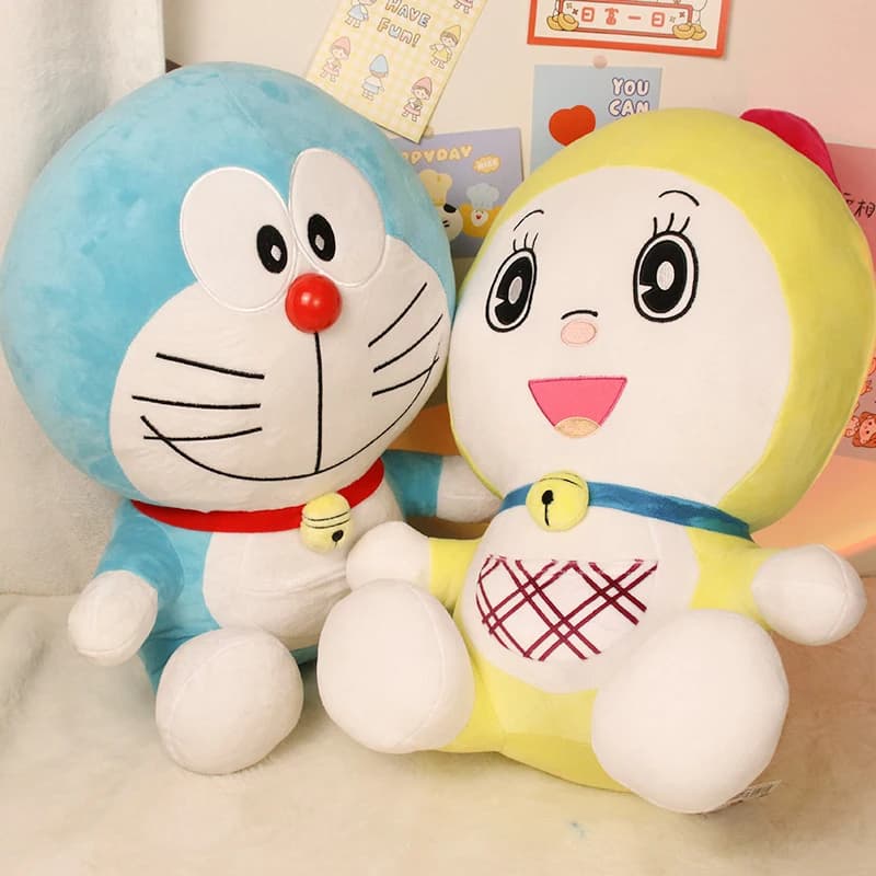 45cm Doraemon Dorami Plush Toys Plushie Cartoon Anime Birthday Pillow Sofa Back Cushion Doll Stuffed Gift for Childrens Xmas