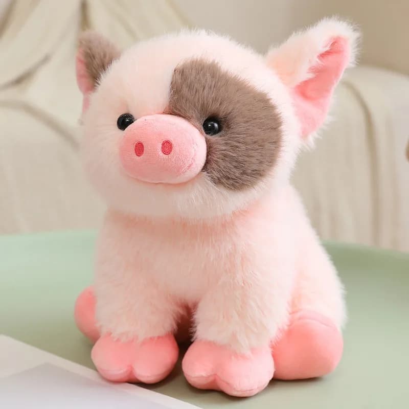 Giocattolo per Cuccioli e Gattini, Maialino in Peluche Morbido - Giocattolo da Dentizione Ultra-Morbido a Misura di Bocca, Sicuro per Razze Piccole e Sviluppo del Comportamento