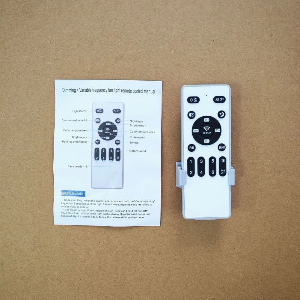 42-Inch Concealed Fan Light Remote Control Low Voltage 24V DC Inverter Controller 6-Speeds Drive Frequency Conversion Control