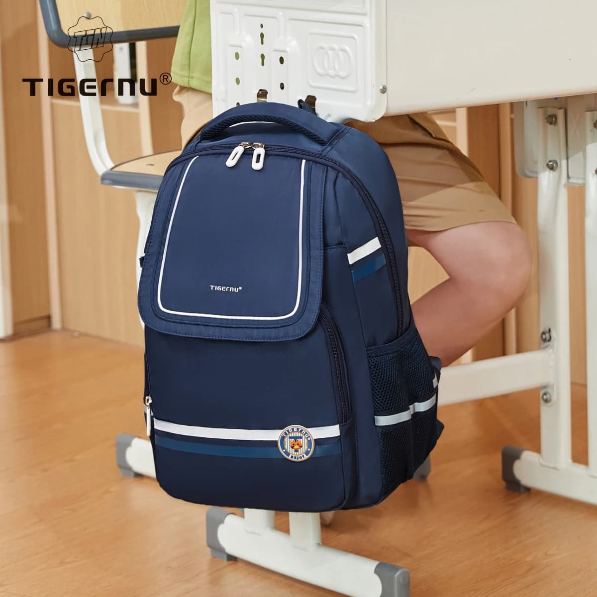 Tigernu Zaini per adolescenti Ragazzi Ragazze Zaino leggero con astuccio separato Grande borsa giornaliera per cartoni animati Studente mochila