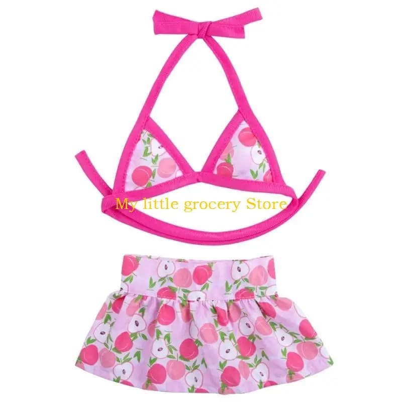 D5BD Pet Dogs Bikinis Summer Beachwear for Small Dogs Floral Print Puppy Swimwear Fashion Party Costume Swimsuit for Bichons