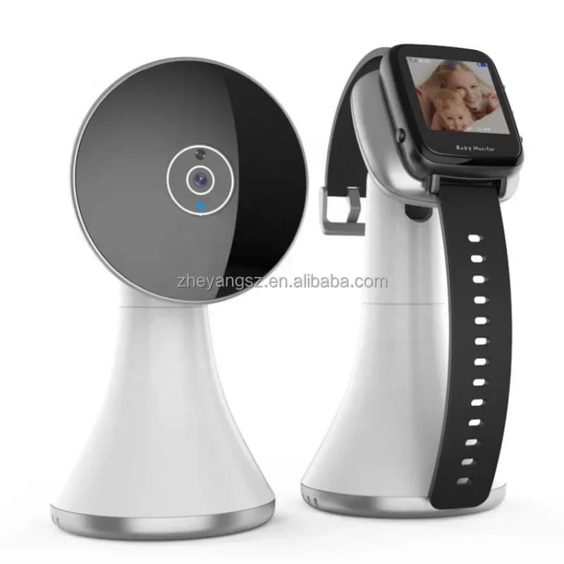 Monitor per Bambini e Animali con Visione Notturna, Audio Bidirezionale, Monitoraggio della Temperatura, Ninna Nanna Integrata, Schermo da 1,5 Pollici