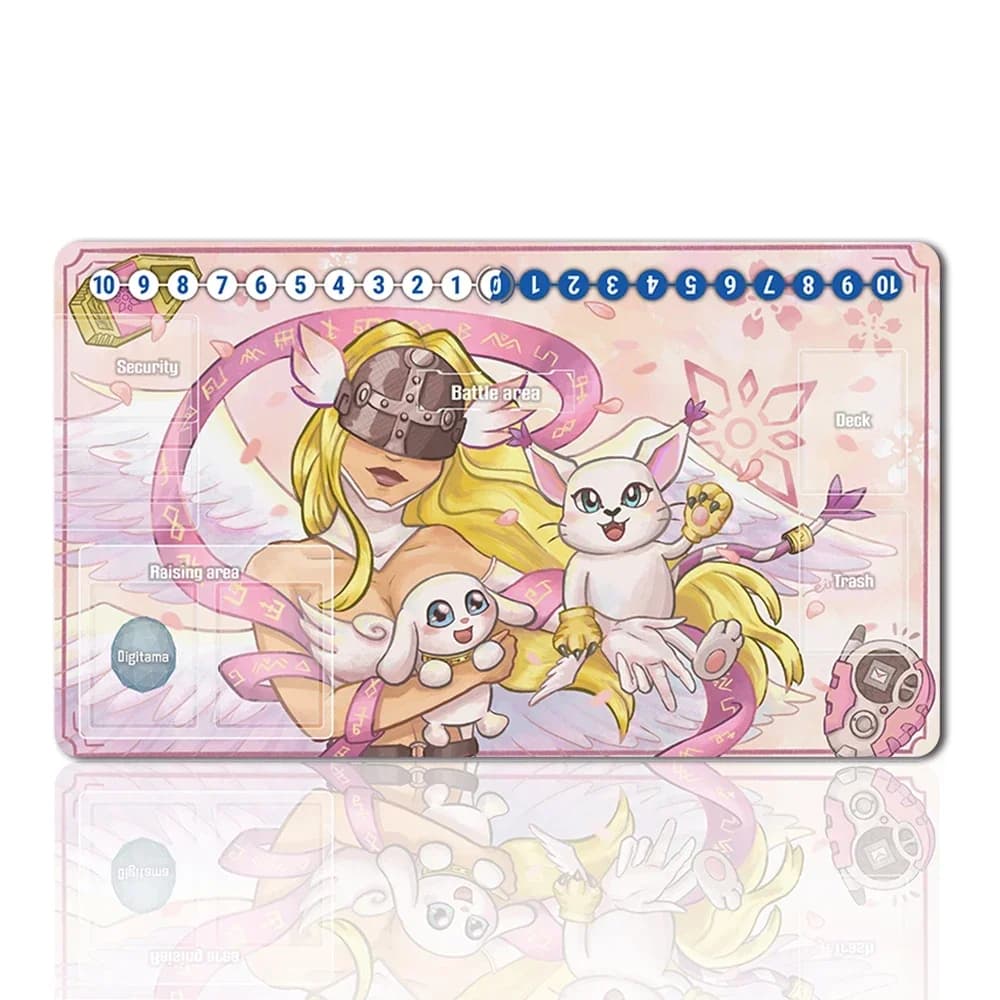30123197 - Tappetino da gioco Digimon per giochi da tavolo Dimensioni 60X35 cm Tappetini da gioco compatibili per DTCG