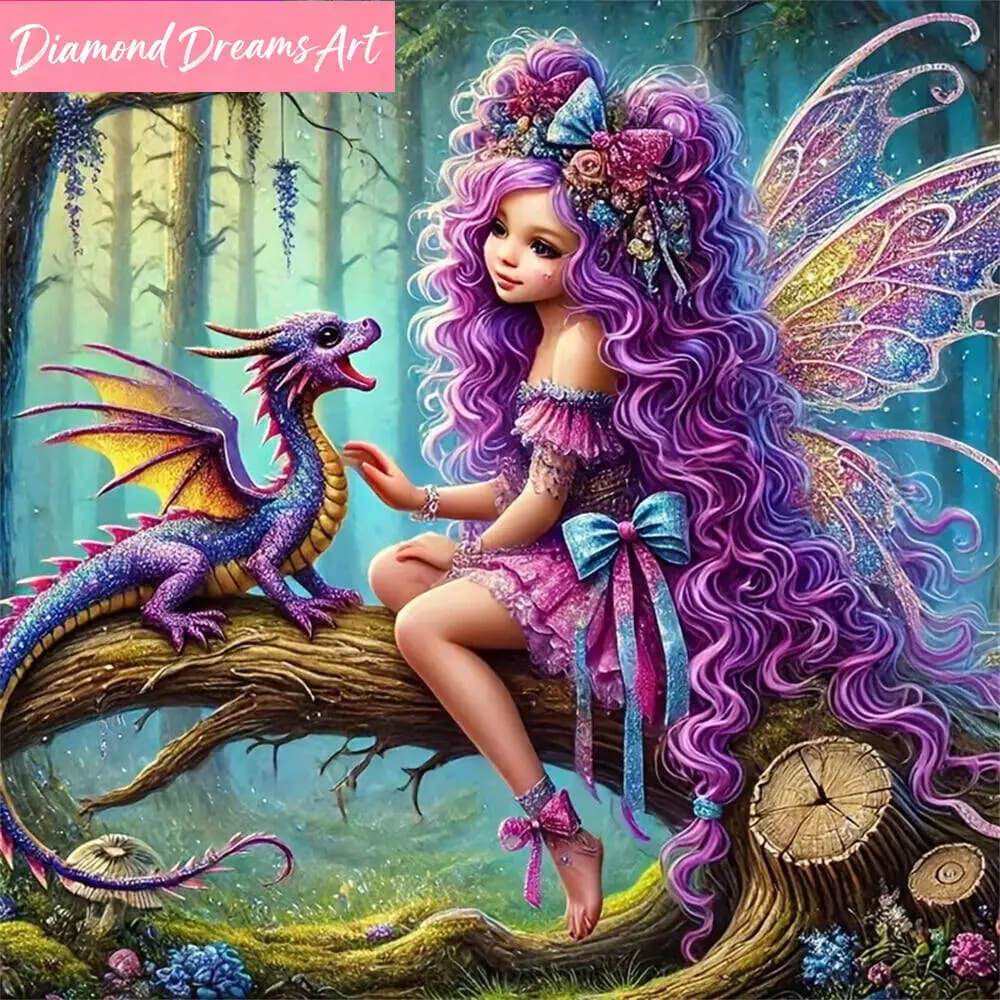 Dipinto Mosaico Diamantato Completo con Diamanti Quadrati e Rotondi, Ritratto di Ragazza, Cartone Animato, Nuovo Arrivo, Ricamo Diamantato, Dinosauro, Fai da Te, Hobby per Bambini