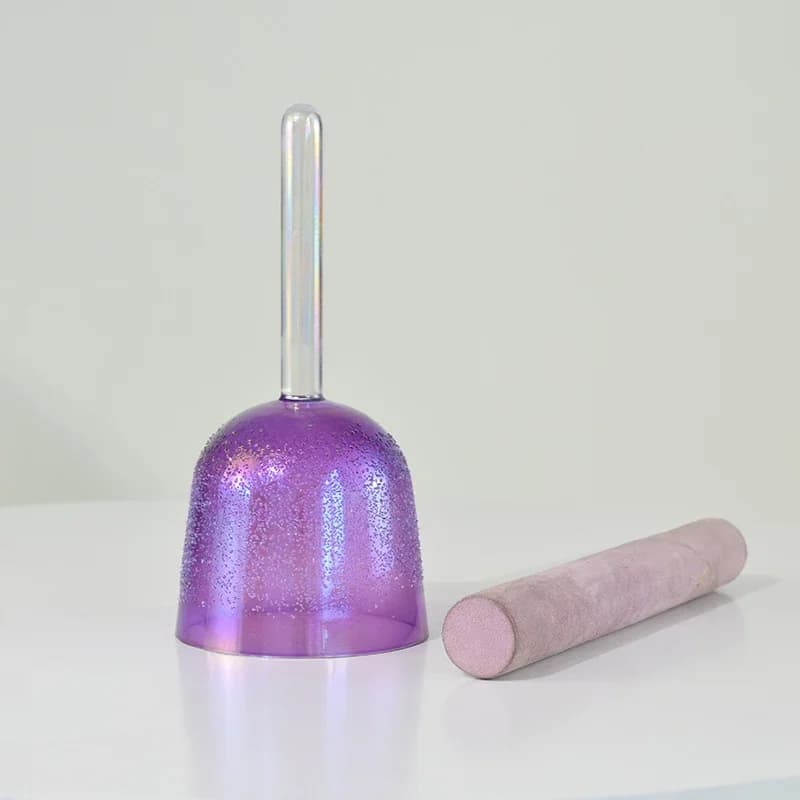 Purple Alchemy Hand-Held Crystal Singing Bowl Sound Grail 432/440Hz Perfect Pitch Sound Healing Instrument for Balance Energy