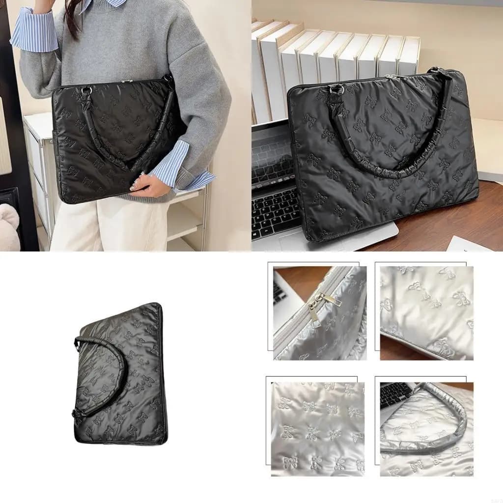 Custodia per laptop Custodia Bowknot con maniglia impermeabile Borsa protettiva per laptop da viaggio