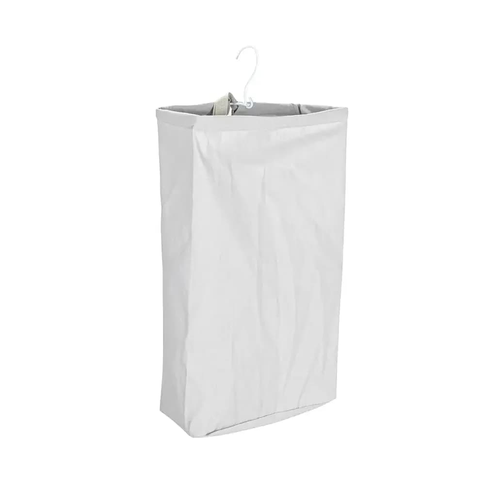 Borsa portabiancheria da appendere alla porta, borsa in tela lavabile con manico ad anello, contiene due carichi di biancheria, ideale per dormitori e piccoli spazi