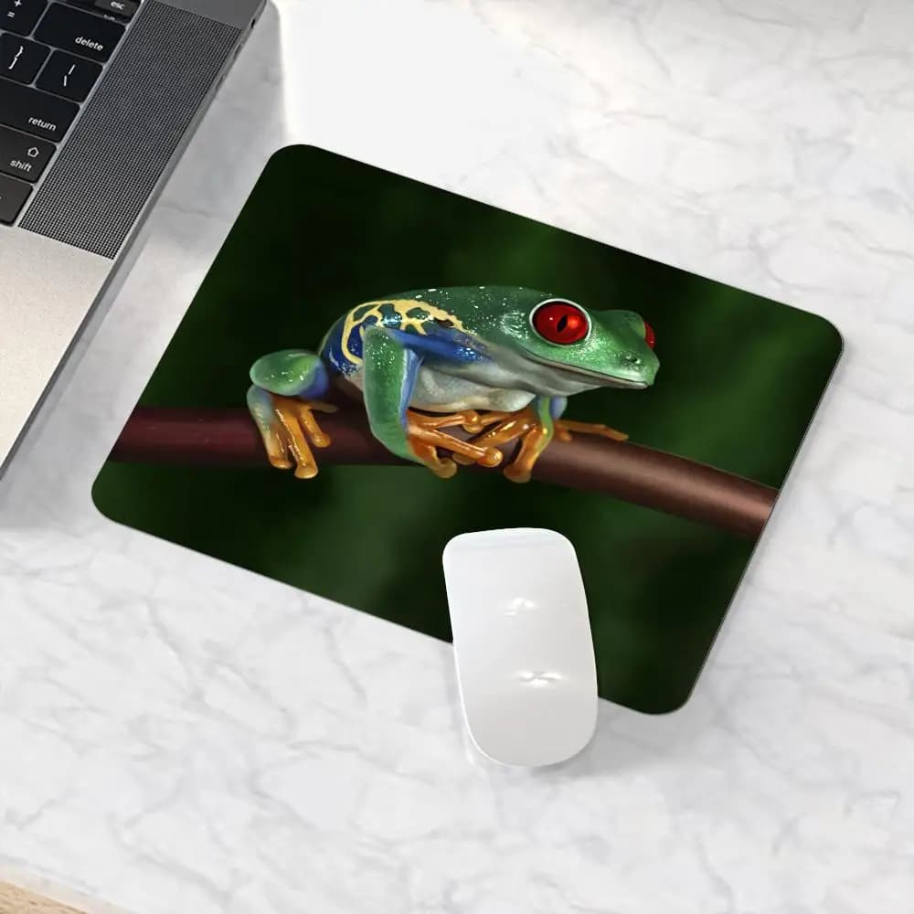 Animal Frog Patterned Small Size Pc Tablet Gamer Computer Laptop Mouse Pad tappetino per Mouse tappetino per decorare la tua scrivania