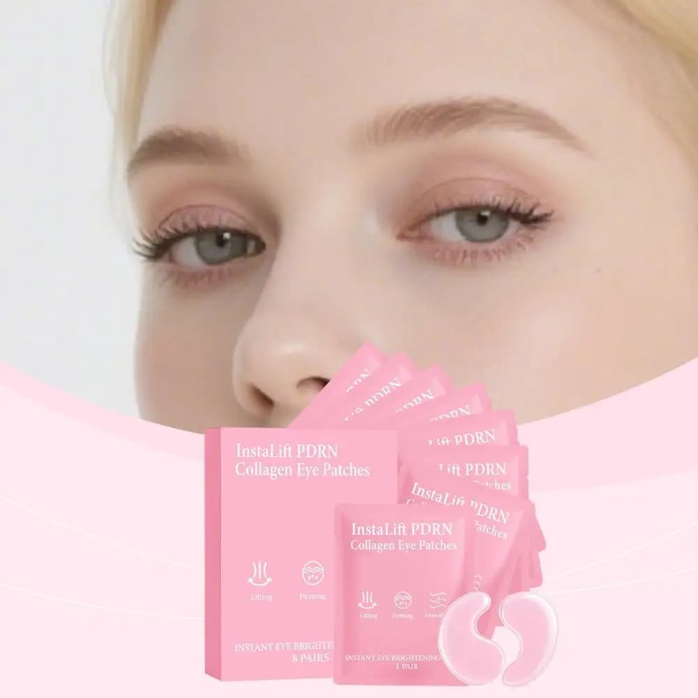 Niacinamide Collagene Eye Patch Lift istantaneo PDRN Per borse sotto gli occhi Cerchi scuri Linee sottili Collagene Idratare 8 pezzi Maschera per gli occhi