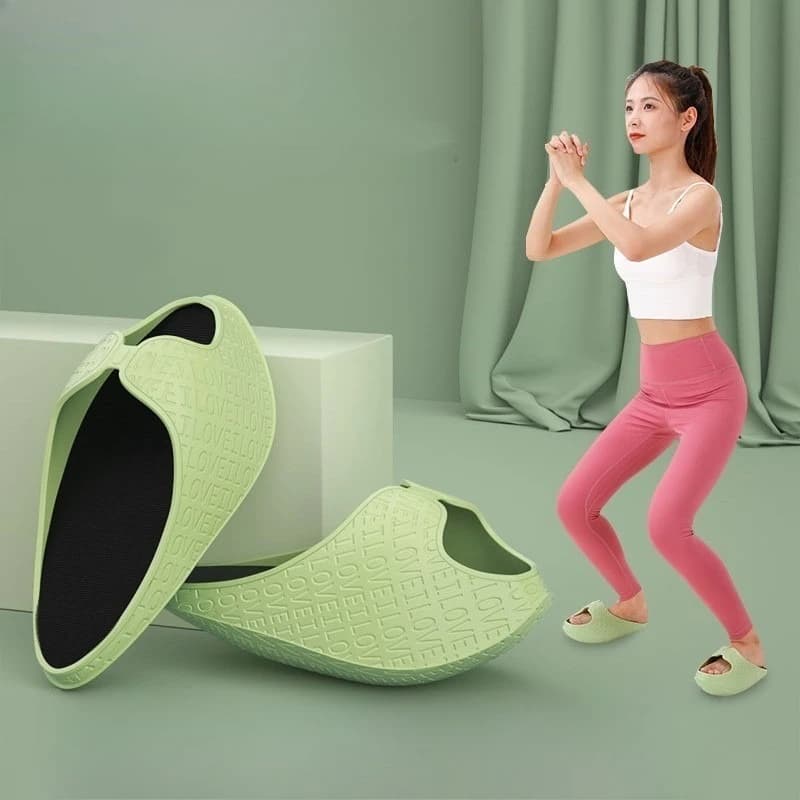 Scarpe tremante da donna, scarpe con suola spessa, bellissime scarpe per le gambe, scarpe per esercizi yoga, scarpe a dondolo bilanciate e allungate