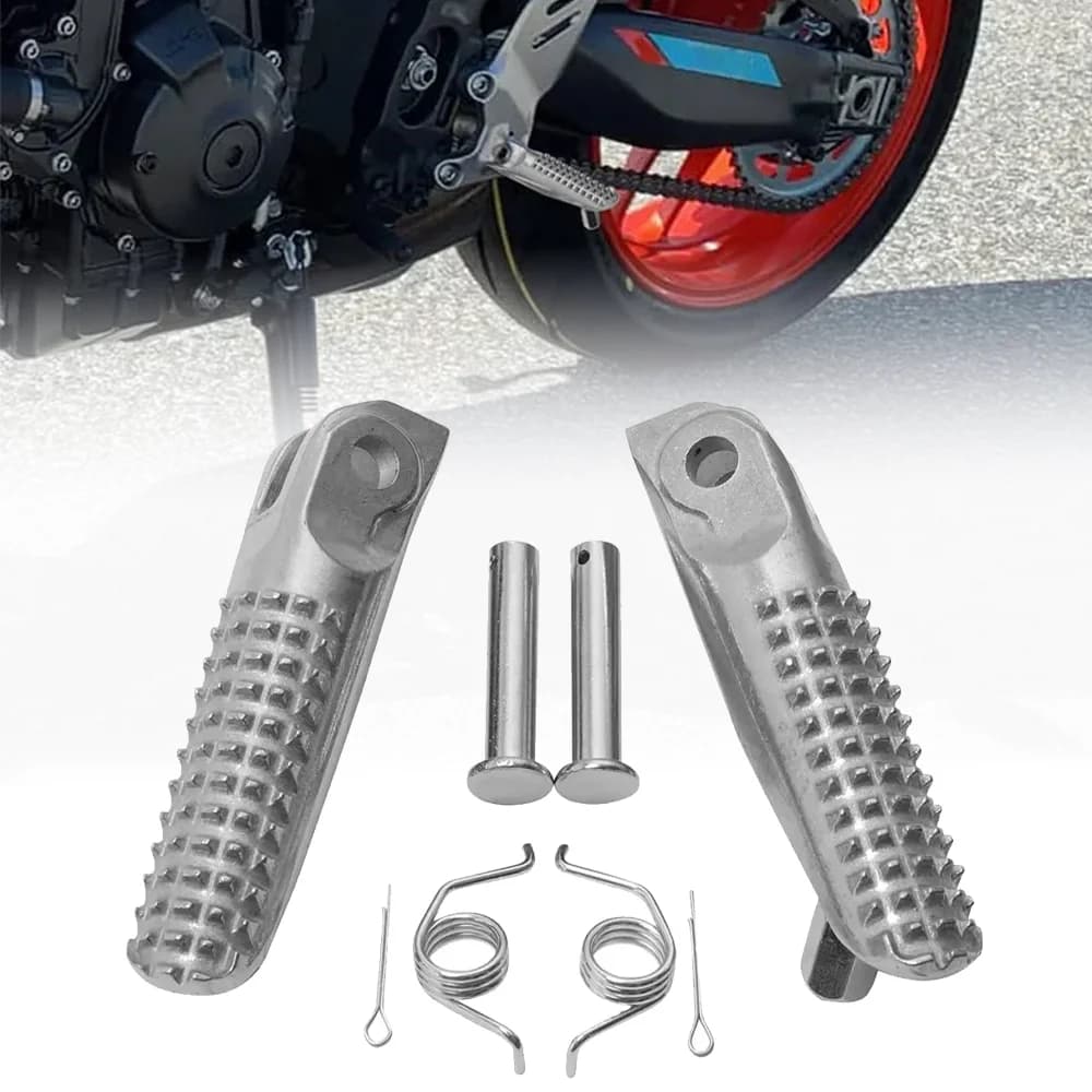 Moto Argenteo Anteriore Pedane Pedane Per Yamaha MT09 SP XSR90 MT-09 YZF R7 YZF-R7 YZFR7 2021 2022 2023 2024 2025