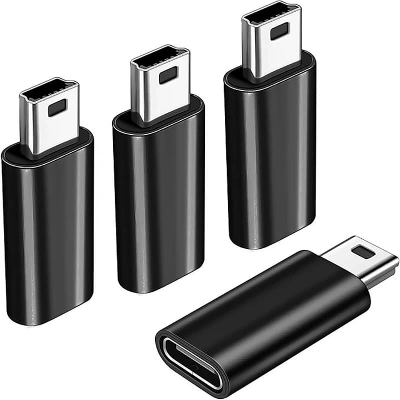 Adattatore da USB-C a Mini USB, Convertitore da USB-C Femmina a Mini USB Maschio, Compatibile con GoPro Hero 3, MP3, Dash Cam, C