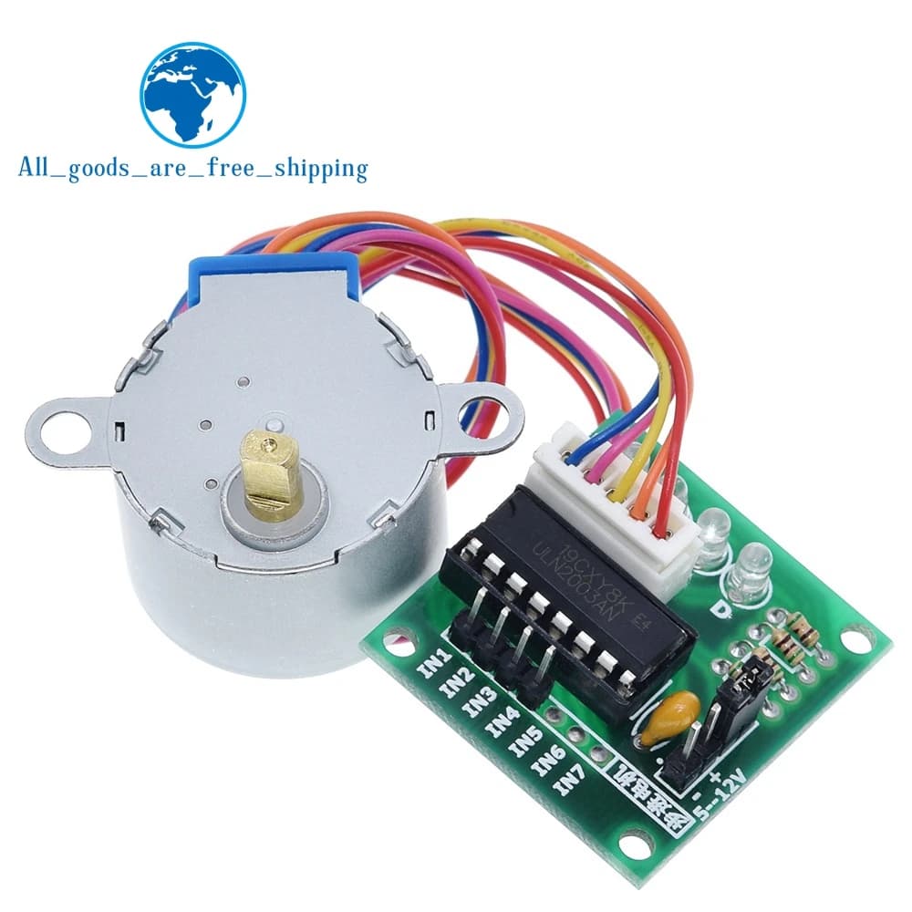 TZT 1/3LOTS 28BYJ-48-5V 4 phase Stepper Motor+ Driver Board ULN2003 for Arduino 1 x Stepper motor +1x ULN2003 Driver board