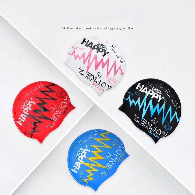 1 piece New Unisex Silicone Headphone for Fashionable Adults in size fits all soft and comfortable ear protectors with graffiti print