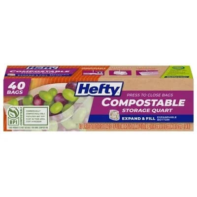 Food Storage Bags & Containers 40 Count Plastic