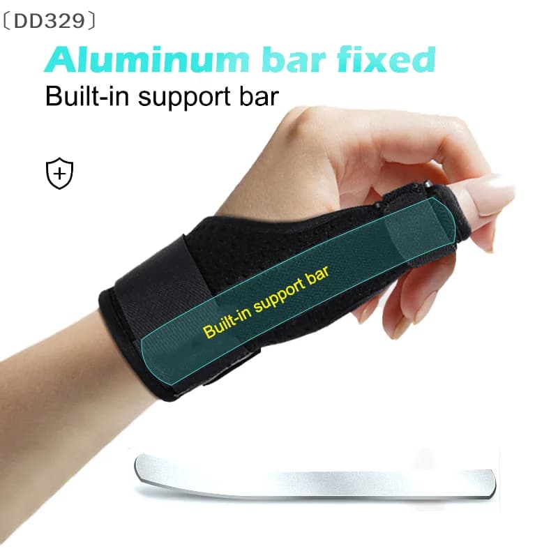 maveraDD329 Vauometro Supporto per pollice Protezione Guaina tendine Recupero infortuni Tutore per pollice Stecca Distorsione per dita Fermo Strumento sanitario