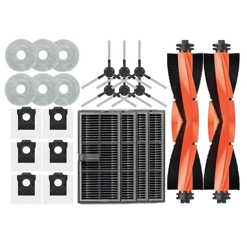 L65A-24Pcs For Dreame L10S Pro Ultra Heat, Brush Filter Mop Cloth
