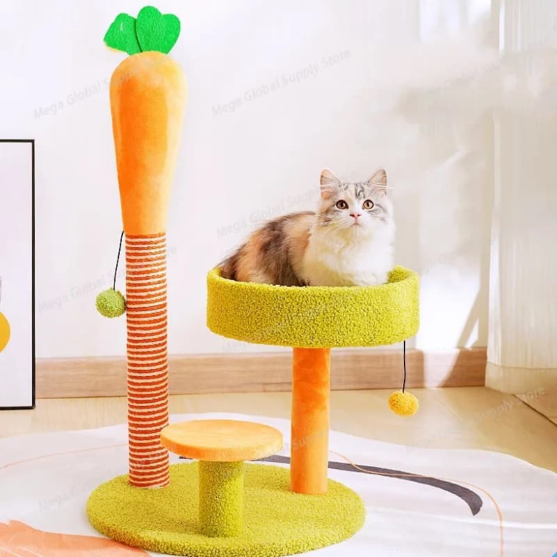 Cat Climbing Frame Cat Tower Scratching Post for Cats Jumping Scratchers Furniture Cats Tree House Sofa Protector Pet Supplies