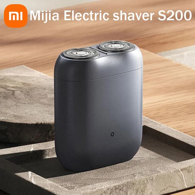 Nuovo Rasoio Elettrico XIAOMI MIJIA S200, Portatile, Lavabile IPX7, per Rasatura a Secco e Umido, Regolabarba Ricaricabile per Uomo