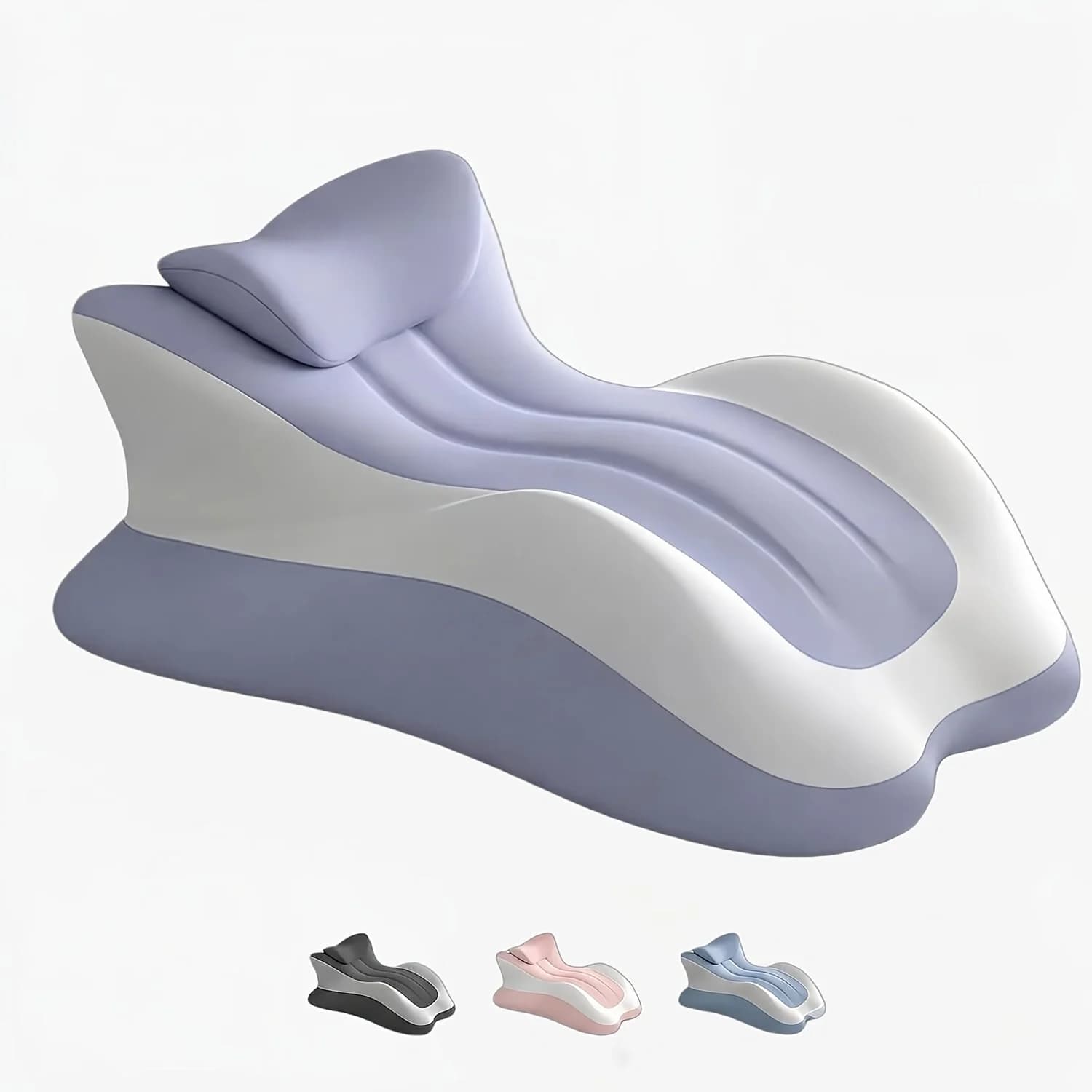 Ergonomic 3-In-1 Wedge Multi-Position Body Support Pillow, Comfort Cushion for Back Prone Chest Support, Leg And Knee Elevation, Soft Rest Pillow for Reading, Watching Phone, Relaxing on Sofa, Bed, Floor Use, Great Gift for Men Or Women