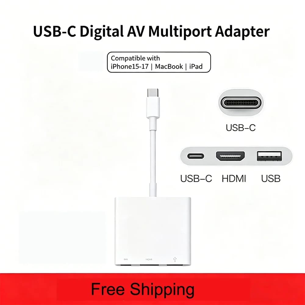 3 In 1 Usb-C Usb Hub Male To Female Hdmi-Compatible 4K Usb 3.1 Type-C To Usb 3.0 Charging Adapter For Macbook Air 12 Converter