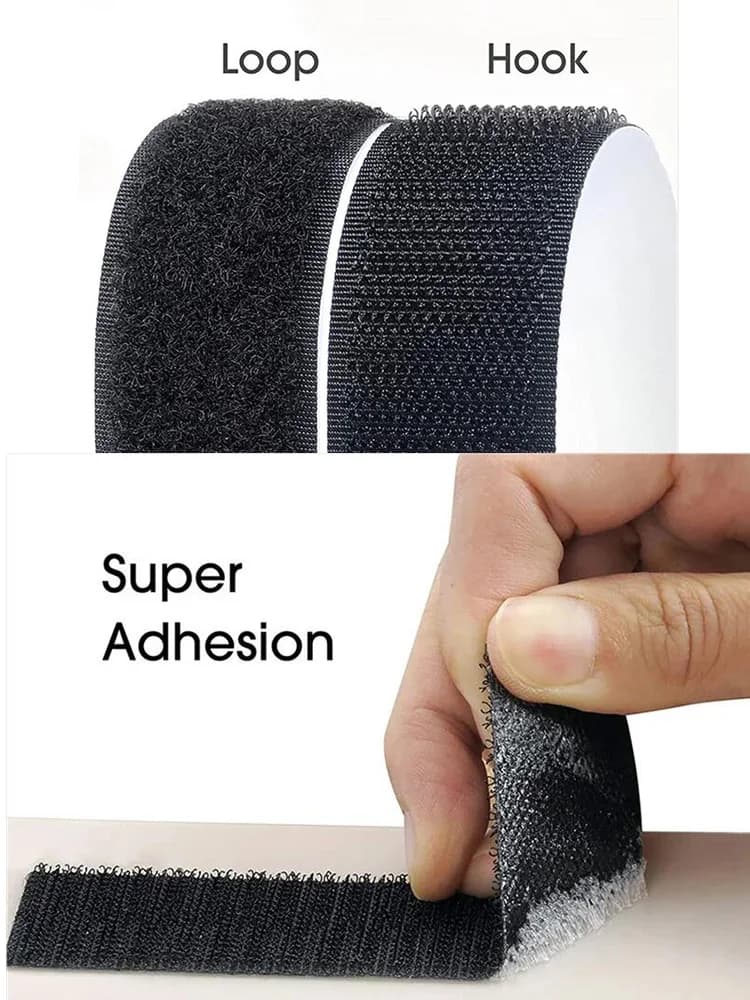 Strong Self-Adhesive Hook and Loop Fastener Tape Nylon Sticker Adhesive with Glue for DIY 20/25/30/50mm