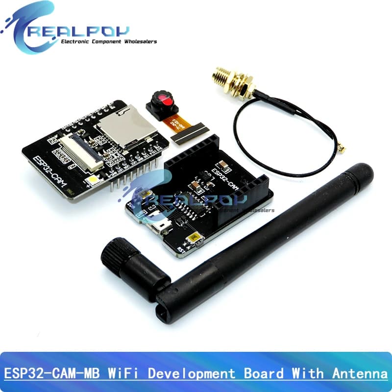 ESP32-CAM Modulo WiFi Antenna 2.4G ESP32 Seriale a WiFi ESP32 CAM Scheda di sviluppo 5V Bluetooth con modulo telecamera OV2640 FAI DA TE