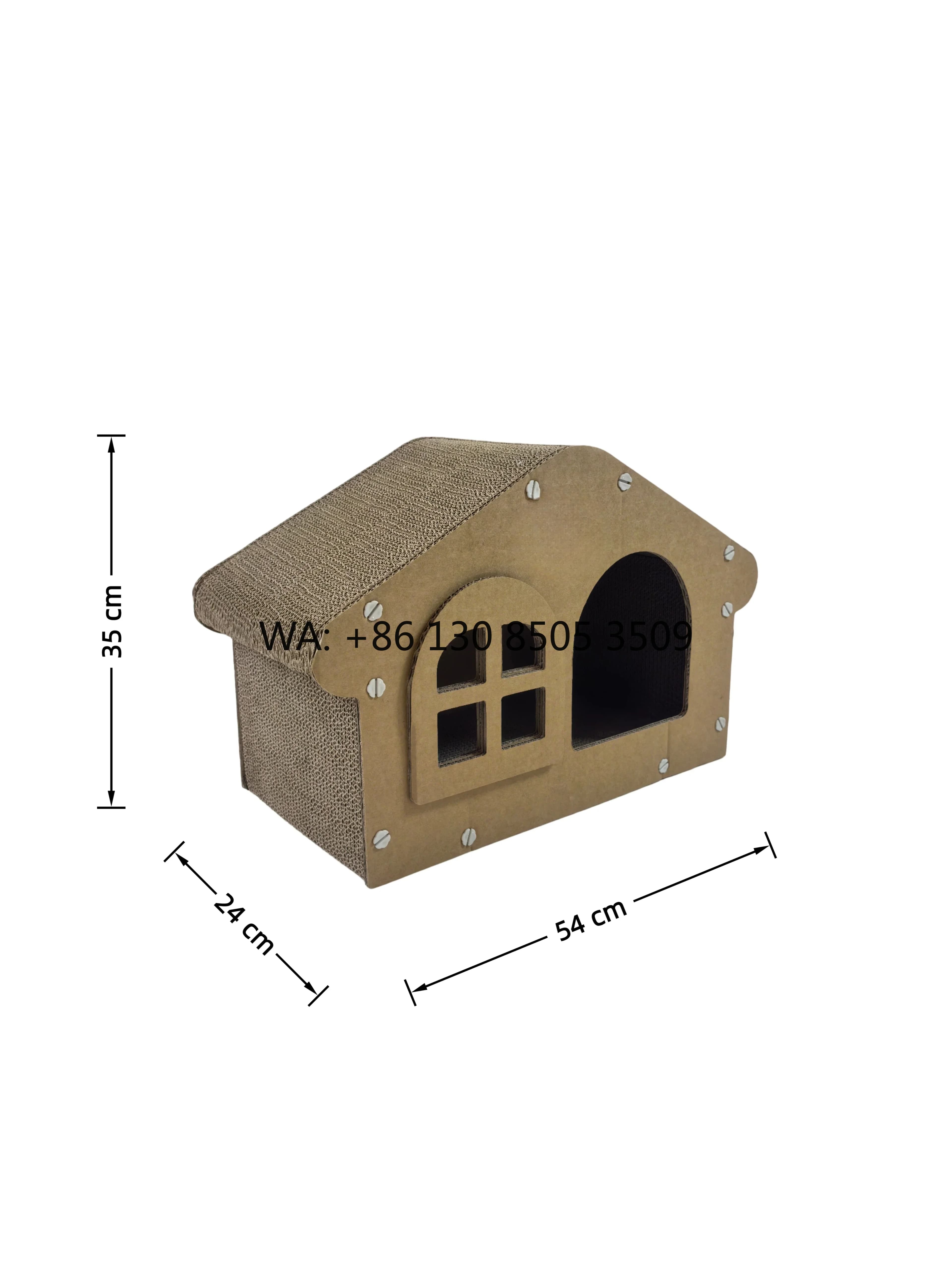 Modern Cat Tree Lightweight Corrugated Cardboard Easy to Assemble Durable Eco-Friendly