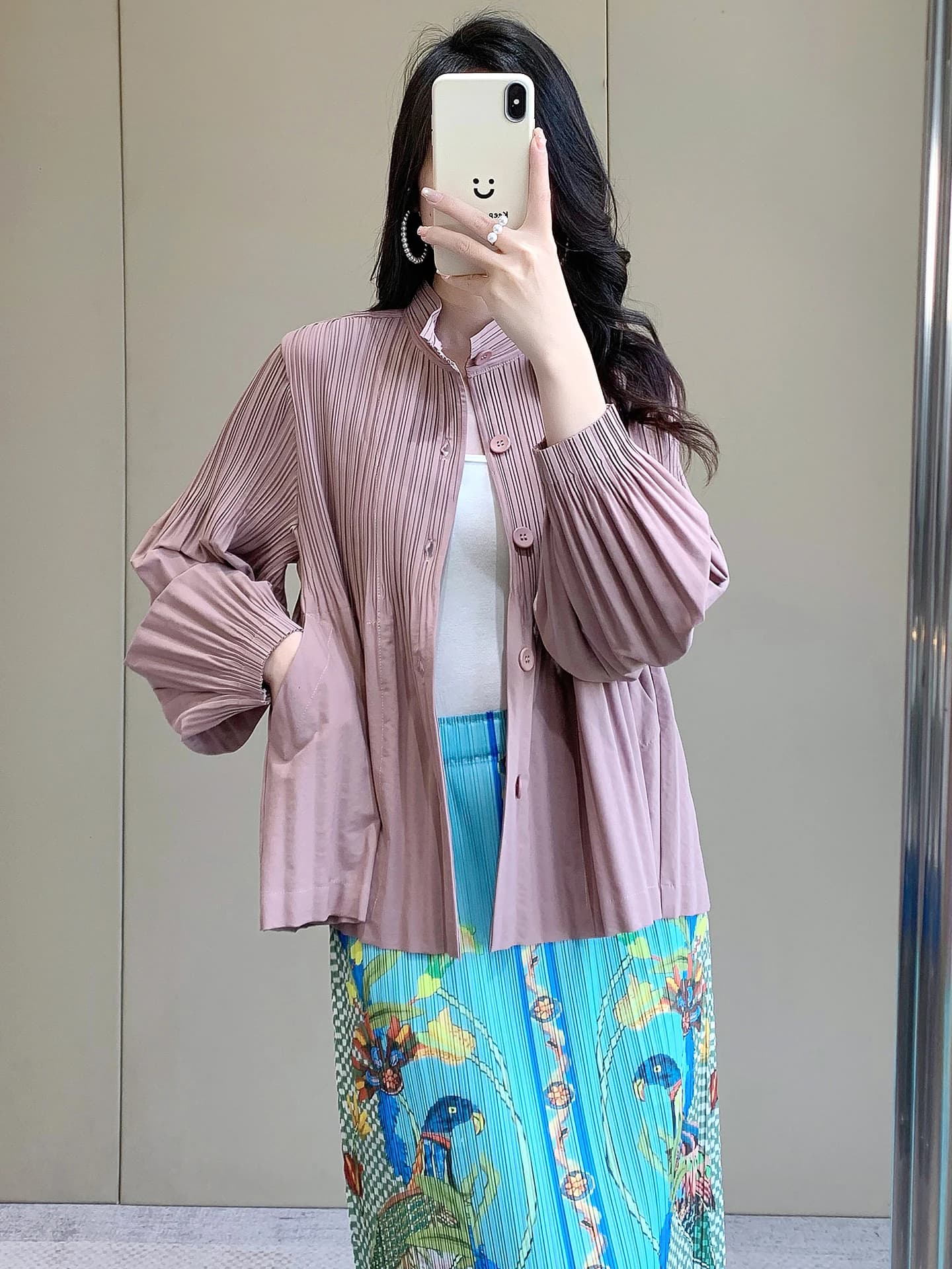 Giacca Plissettata Snellente da Donna, Nuovo Stile Primavera Estate, Cardigan Sottile Casual di Alta Gamma, Taglia Piccola, Abbigliamento Casual, Taglio Dritto