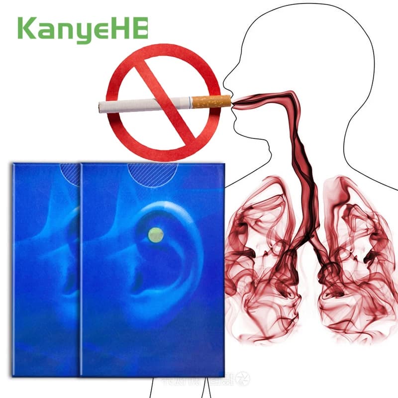 4 pezzi = 2 paia di magneti per smettere di fumare smettere di fumare Patch stimolare la terapia dei punti di agopuntura smettere di fumare controllo del magnete desiderio di fumo A379