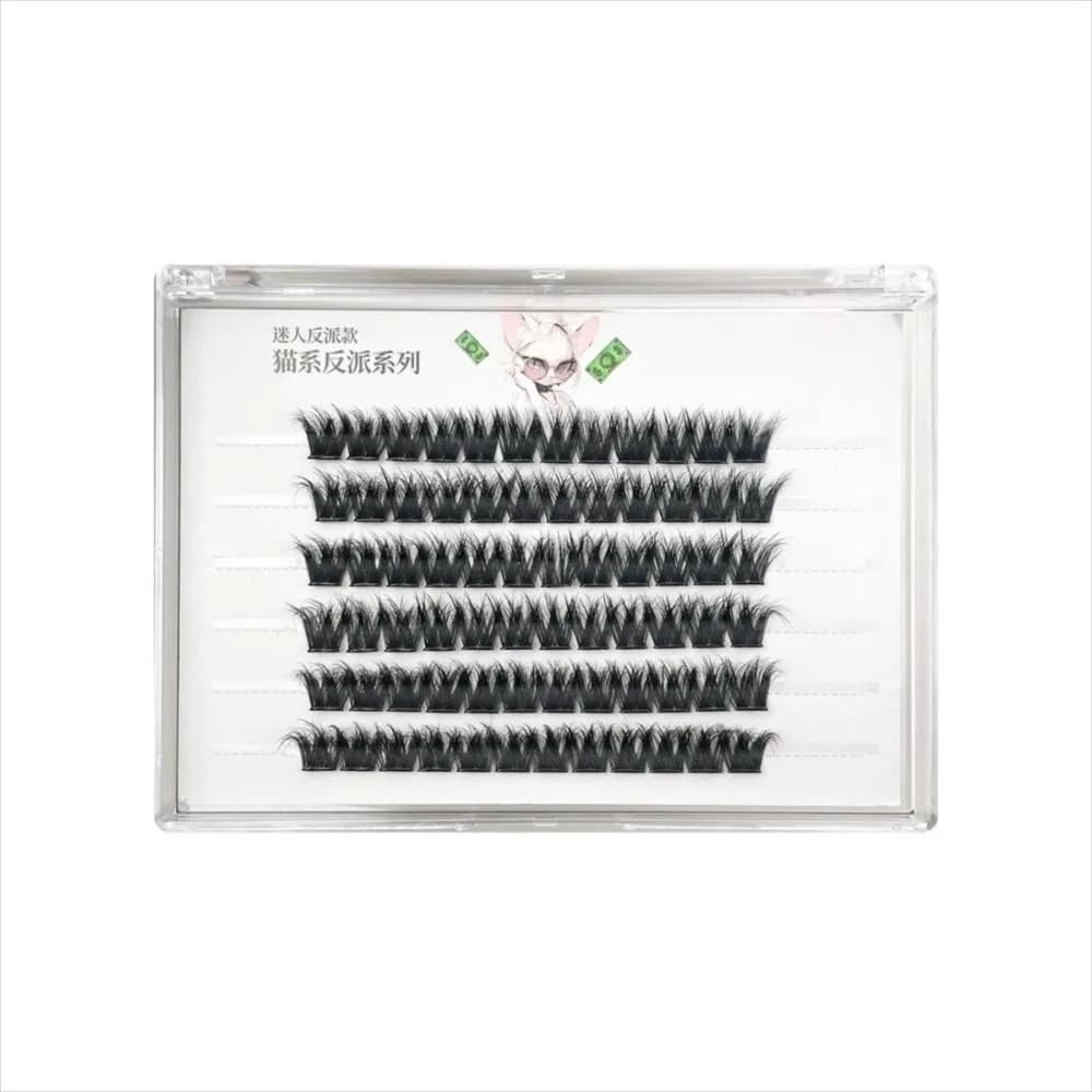 Extension Kit Finte Eyelashes 14mm, Wall decal and sealing, Natural Style, Design to Clamps, Eye Makeup Tools