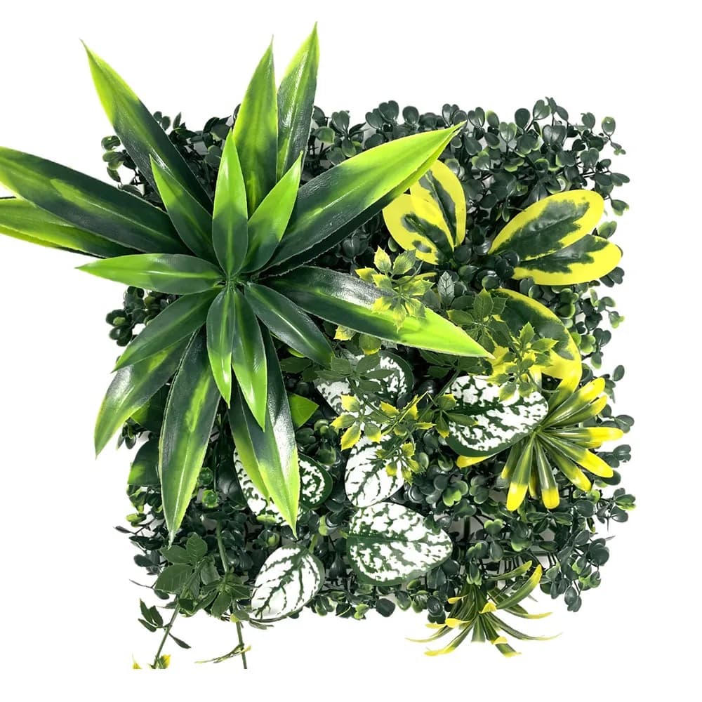 DIY Artificial Plant Wall Panel Sunflower UV Protection Simulation Maple Plant Sheet Lifelike Durable Artificial Fern Grass
