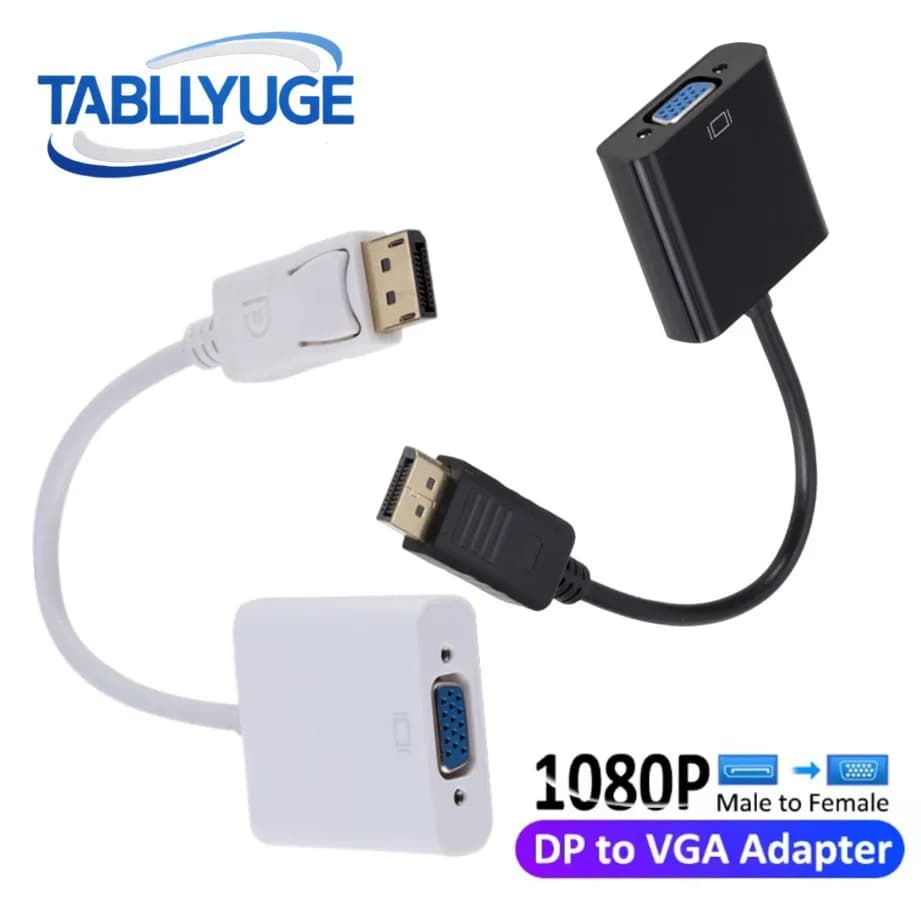 DisplayPort Display Port Cavo adattatore DP a VGA Convertitore maschio-femmina 1080P per PC Computer portatile Monitor HDTV Proiettore