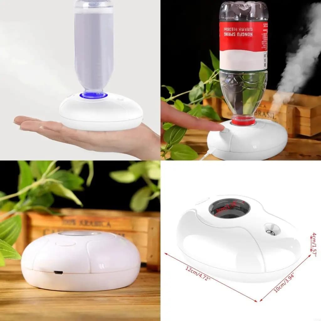 USB portatile umidificatore bottiglia diffusore aromi LED luce notturna creatore nebbia per l'home office