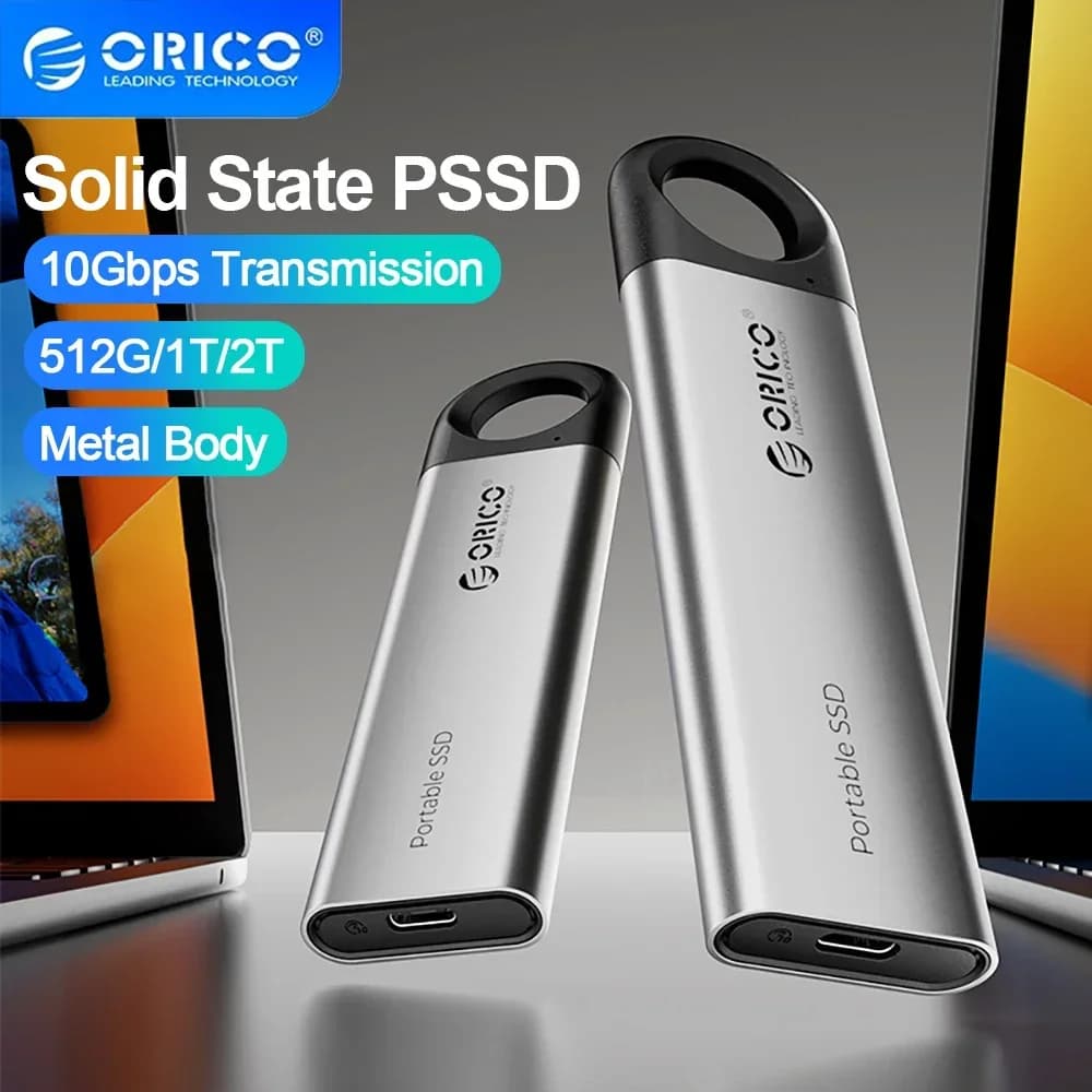 ORICO External SSD Up To 1050MB/S Hanging Hole Design Portable Solid State Drive Storage PSSD for Tablets Laptops 1TB 2TB SSD