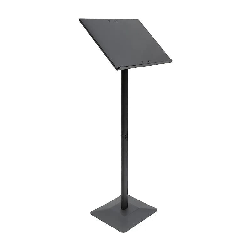 Base rotonda da 28 a 48 pollici con altezza regolabile per podio nero argento per supporto per schermo per proiettore portatile in argento