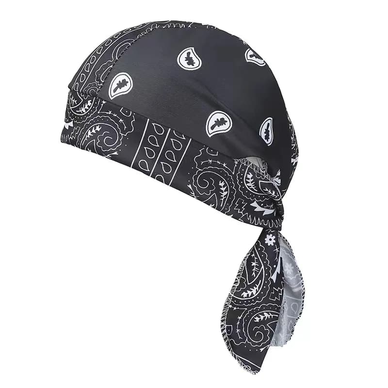 Foulard stampato Paisley Uomo Donna Sciarpa Estate Primavera Ciclismo Cappello da pirata Moda all'aperto Moto Hip-Hop Trekking Fascia per capelli