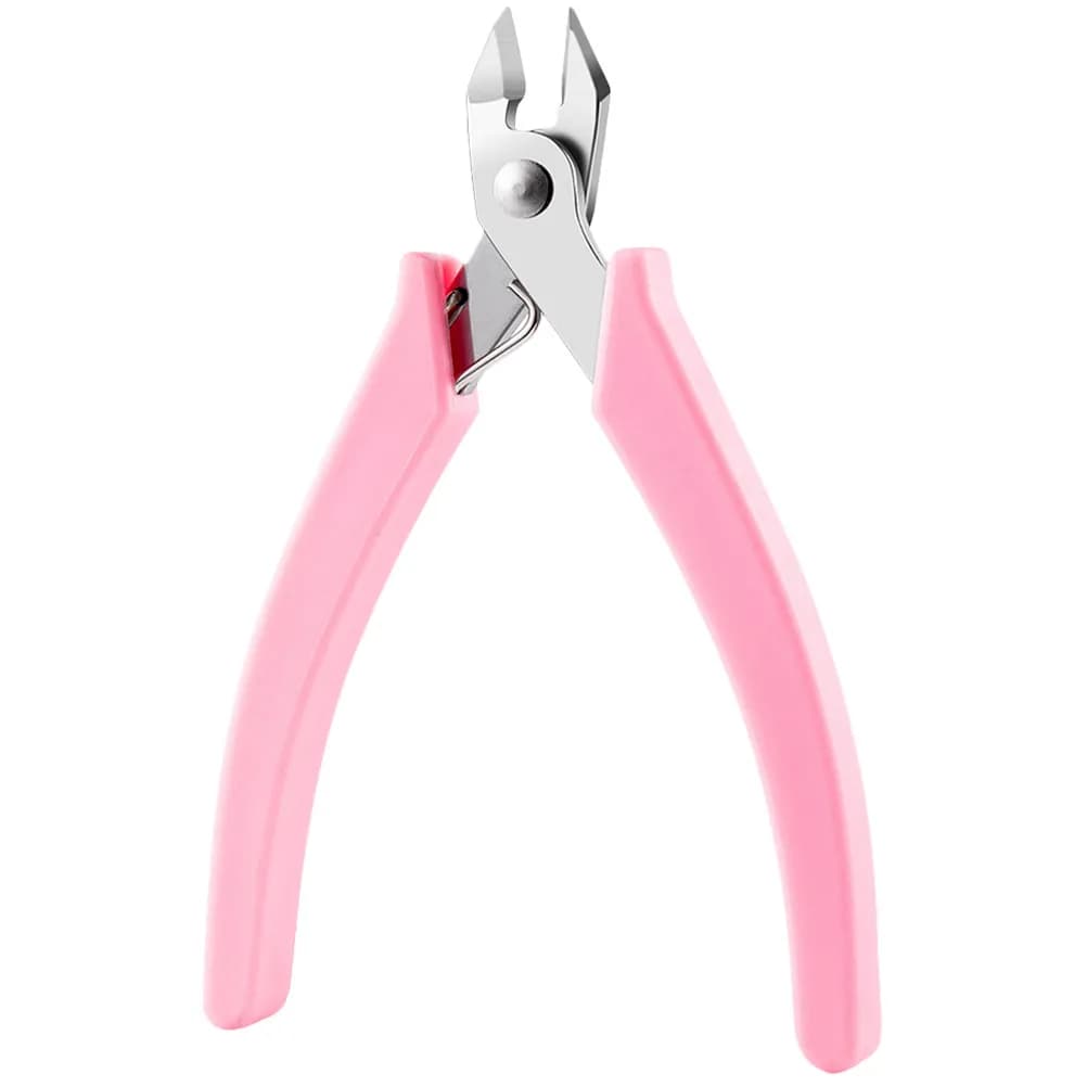 Pinzette Professionali per Nail Art, Strumento per Rimozione Gioielli in Acciaio Inox, Piccolo Utensile Portatile con Impugnatura Antiscivolo per Decorazioni Unghie