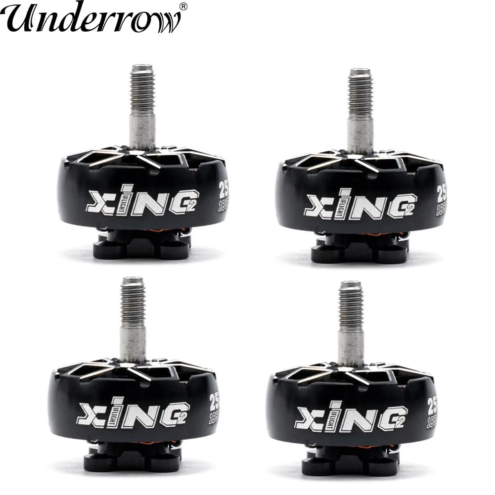 IFlight XING2 2506 1500KV 1850KV 6S long-range black brushless motor with 5mm titanium alloy shaft for 6 inch FPV Freestyle drone