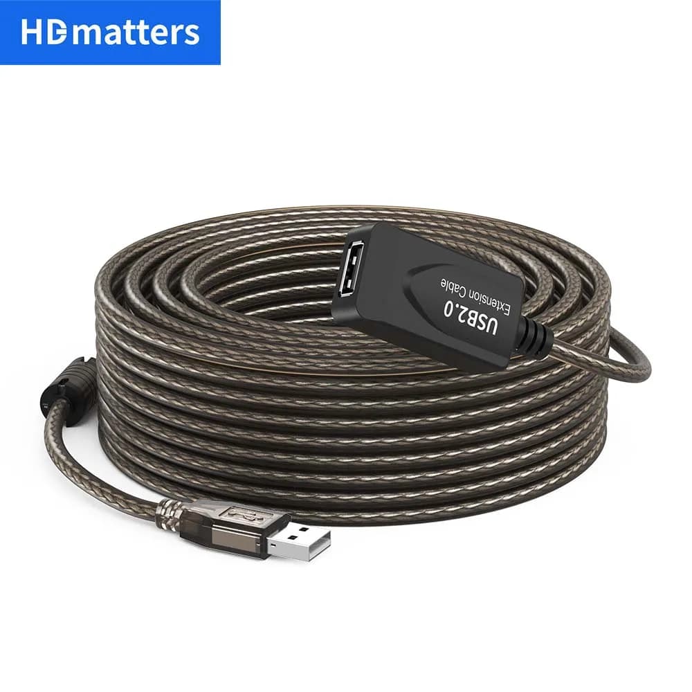USB 2.0 extension cable from 10 M with booster Type A active 10 M USB 2.0 male to female USB 2.0 extension repeater cable for laptop PC